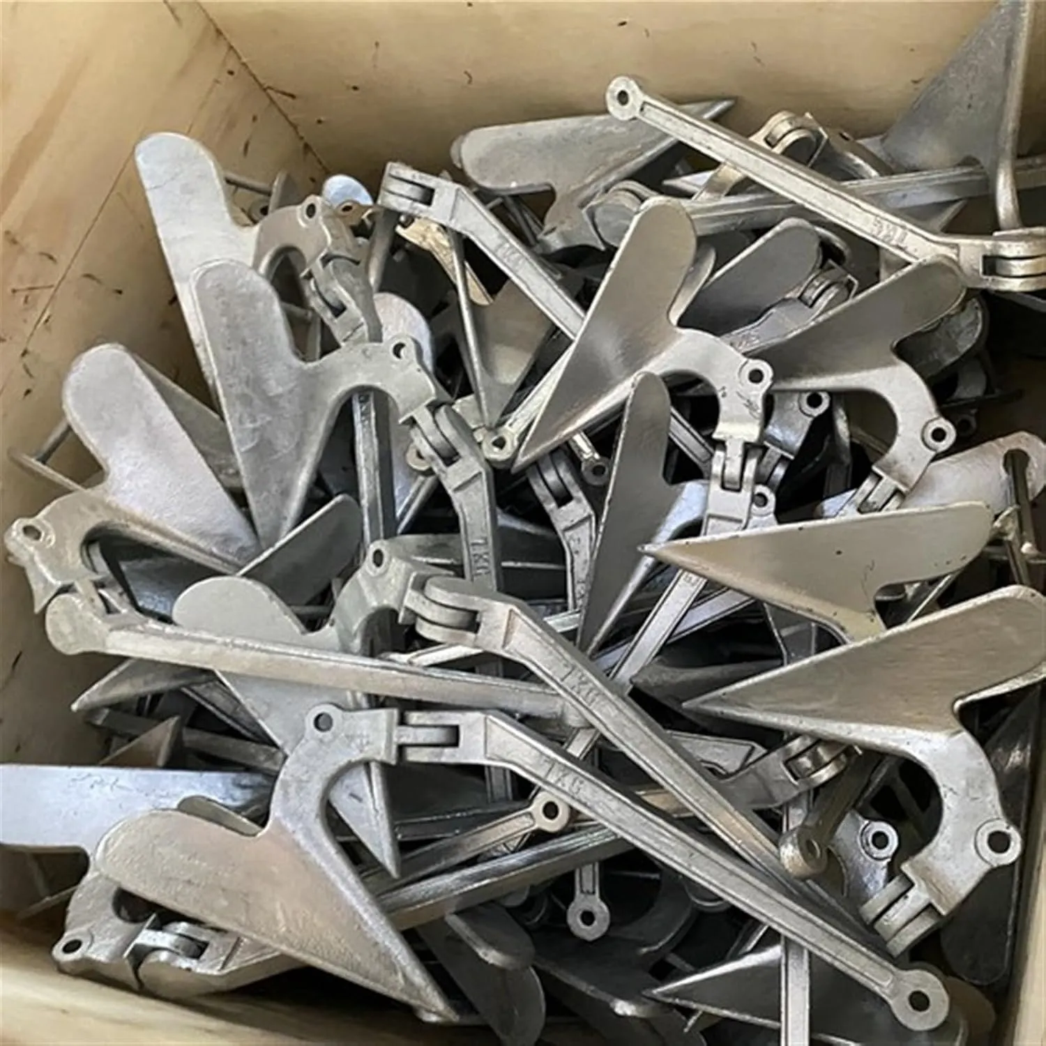 11lb-77lb Delta Style Boat Anchor, 316 Stainless Steel Boat Anchor for 13-85 Ft Boats