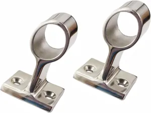 1/2 Pcs 60° Marine Boat 316 Stainless Steel 7/8" Hand Rail Fitting Center Support Bracket Stanchion Hardware for 22mm Tube