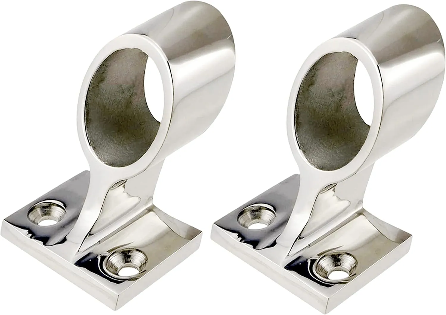 1/2 Pcs 60° Marine Boat 316 Stainless Steel 7/8" Hand Rail Fitting Center Support Bracket Stanchion Hardware for 22mm Tube