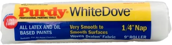 15 Pack of 9″ x 1/4″ Nap Purdy 14A662091 White Dove Roller Cover, Dralon