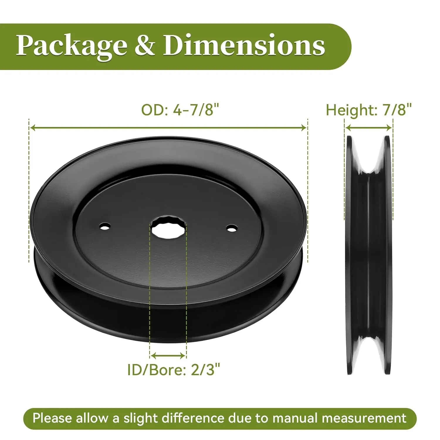153532 173435 Spindle Pulley for Hu sqvarna Mower - 532173435 532153532 Mandrel Pulley Compatible with Po Ulan, AYP, Weed Eater 38" 48" Deck Lawn Tractor, Replaces 532129206 129206, 3 Pack