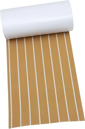 1Roll Eva Non Slip Yacht Flooring Mat Self Adhesive Decking Sheet for Easy Installation Stain Resistant UV Protected and Heat Resistant