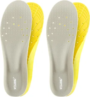 2 Pair-Shoe Insoles, Memory Foam Insoles for Women and Men, Comfortable Insoles for Work Boots Running Shoes, Providing Excellent Shock Absorption and Cushioning for Feet Relief, M [US M: 6-9/W: 7-11]