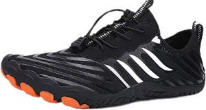 2025 New GroundedFootwear for Women Men Neuropathy, GroundedFootwear,Comfortable Lightweight Non-Slip Barefoot Shoes (Black,7.5 Women/5.5 Men)
