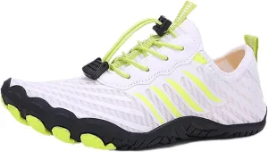2025 New GroundedFootwear for Women Men Neuropathy, GroundedFootwear,Comfortable Lightweight Non-Slip Barefoot Shoes (White,9 Women/7 Men)