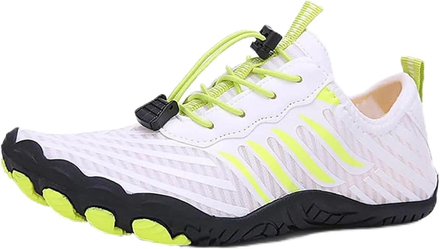 2025 New GroundedFootwear for Women Men Neuropathy, GroundedFootwear,Comfortable Lightweight Non-Slip Barefoot Shoes (White,9 Women/7 Men)