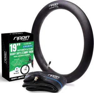 2.75/3.00-19 Heavy Duty Inner Tube (70/100-19) 2.5mm Thick - TR4 Valve - Fits Most 3.0-19 Motocross Tires, Surron Light Bee X, Talaria and Segway X160/X260
