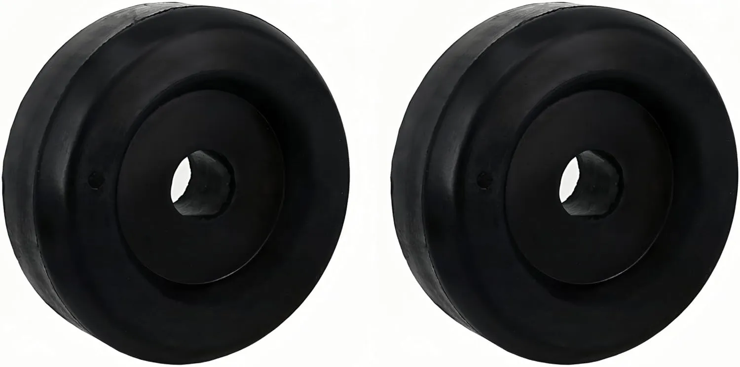 3-1/2 Inches Boat Trailer Keel Roller End Cap, Boat Trailer Roller and Guides, for Keel, Spool, Bow Roller, 2pcs, Black