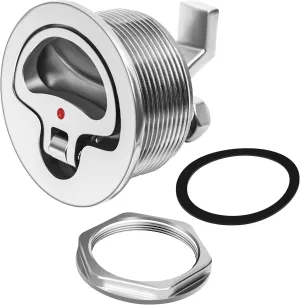 316 Stainless Steel Boat Cam Latch 2-1/2",Marine Grade O-Handle Latch, Locking Latch, Fits 2-1/2" Hole Mount Latch