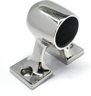 316 Stainless Steel Marine Grade Boat Hand Rail Fitting 1" OD Tube 90 Degree End Stanchion
