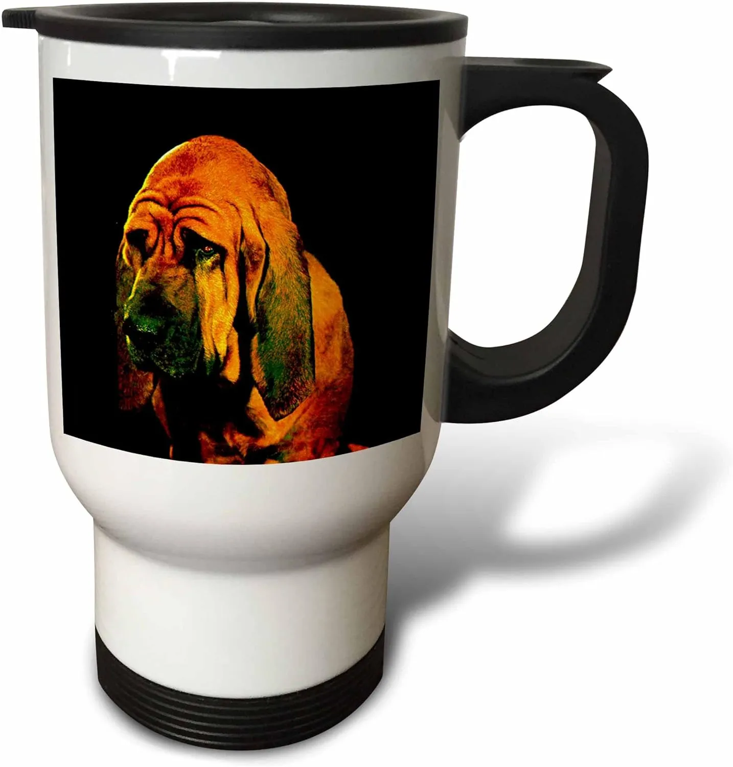 3dRose Bloodhound Travel Mug, 14-Ounce