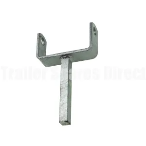 4.5 inch single stem flat roller bracket