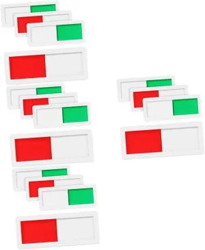 4sets 4 Pcs Vacant Occupied Door Sign Practical Slide Indicator for Office Restroom Meeting Use Compact Design with Visibility and Colors 4pcs*4