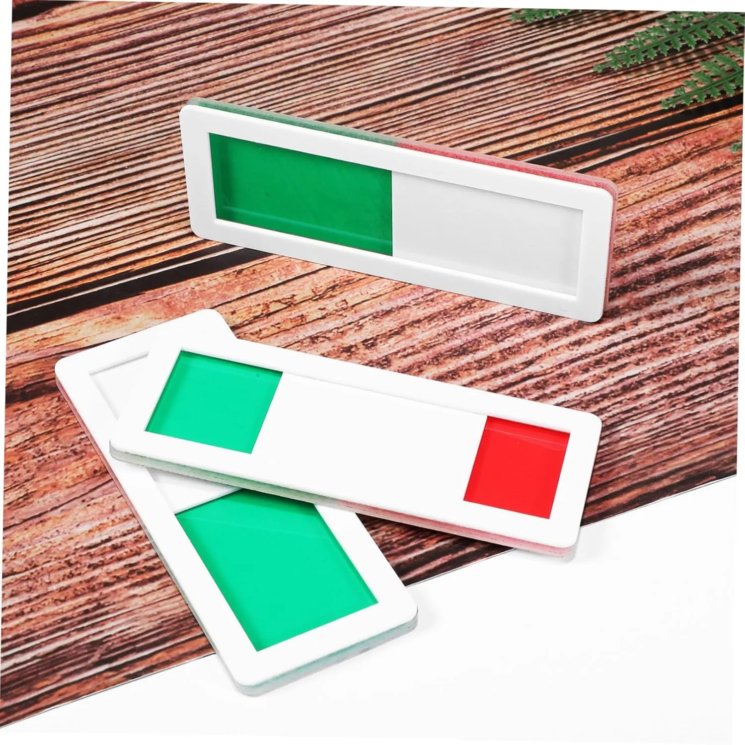 4sets 4 Pcs Vacant Occupied Door Sign Practical Slide Indicator for Office Restroom Meeting Use Compact Design with Visibility and Colors 4pcs*4