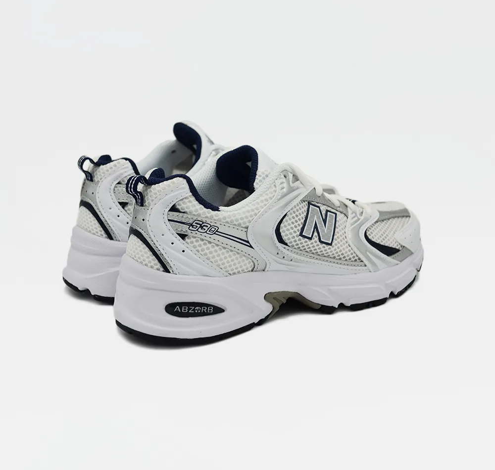 530 White Silver Navy