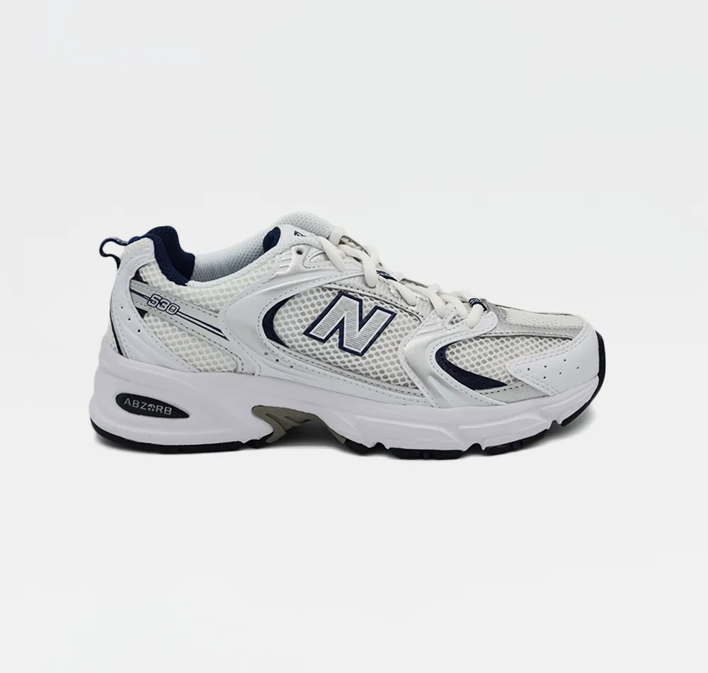 530 White Silver Navy