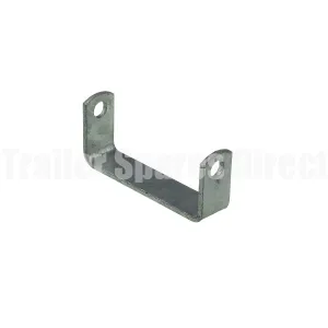 6 inch flat roller bracket galvanised