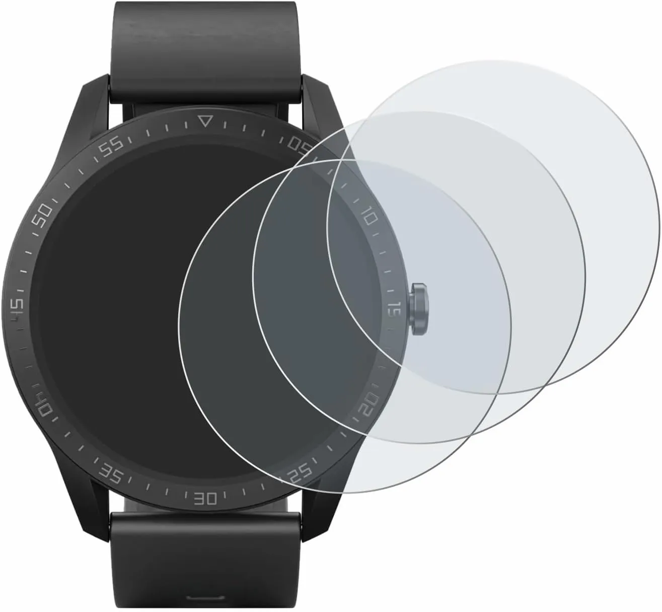 6-Pack Screen Protector Anti-Glare Compatible with SilverCrest Fitness-Smartwatch Screen Protector Matte, Anti-Fingerprint Protection Film