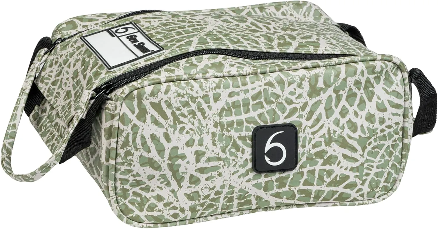 6th Sense Fishing Large Bait Bag – Durable Soft-Sided Storage for Soft Plastics (Maple Camo - Green)