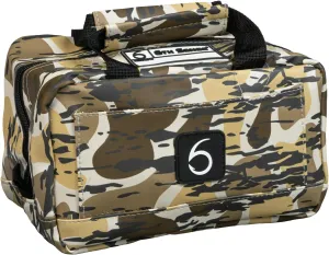 6th Sense Fishing Small Bait Bag – Durable Soft-Sided Storage for Soft Plastics (Woodland Camo - Brown)