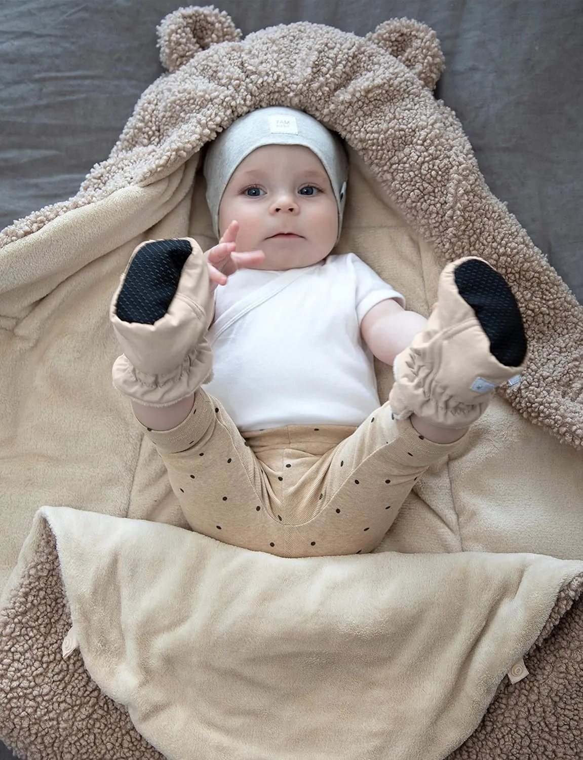 7AM Enfant Airy Baby Booties - Water Repellent Baby Shoes for Girls & Boys, Ultra Soft Winter Socks & Slippers for Infants