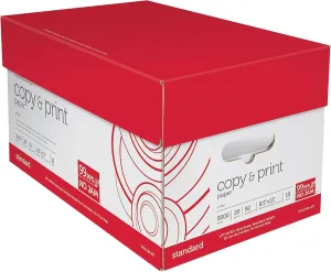 (8.5"" x 11"") - Multi-Use Copy & Printer Paper Brightness 92, Case of 10 Reams - 5,000 Pages Total