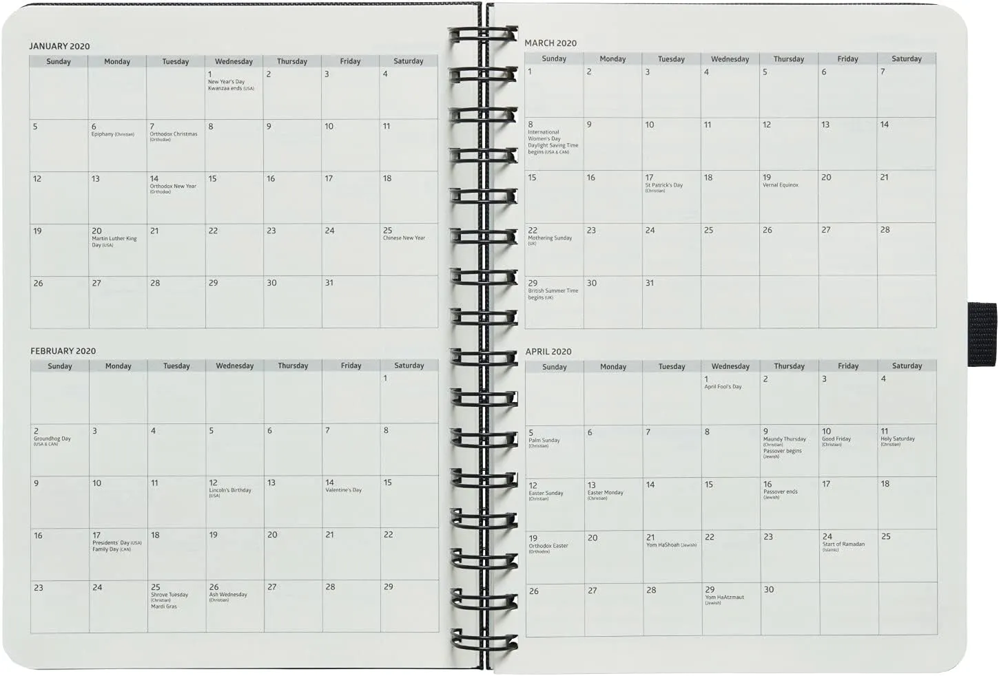 Action Day 2022 DATED PLANNER WEEKLY Monthly Diary Calendar, Highly-rated Bias for Action Layout Design & You Get More Done Faster - Features Pen loop, Bookmarks, Notetaking, Pocket - Size 6x8