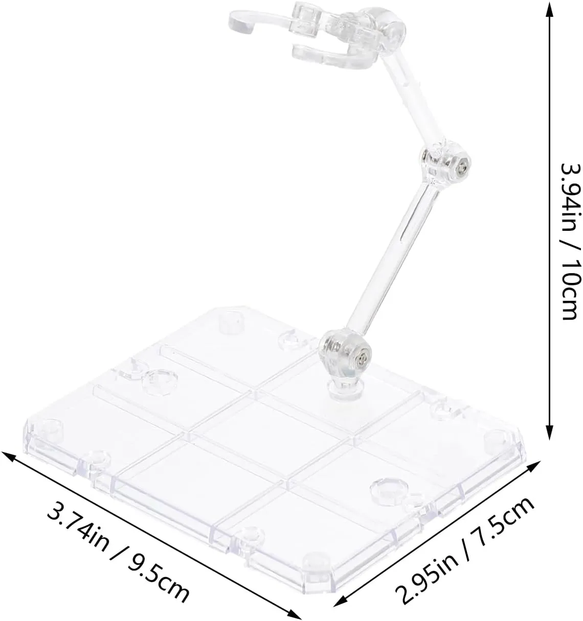 Action Figure Stand, Display Shelf Figure Assembly Light Effects Action Figure Display Bracket Plastic DIY Doll Base Action Figure Display Stand Model