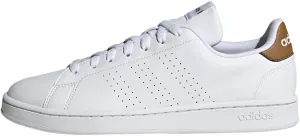 Adidas LYV13 Men's Advanced Court Sneakers, Footwear White/Footwear White/Bronze Strainer (IF5340), 23.5 cm