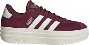 adidas Women's VL Court Sneaker, Maroon/White/Off-White, 9.5