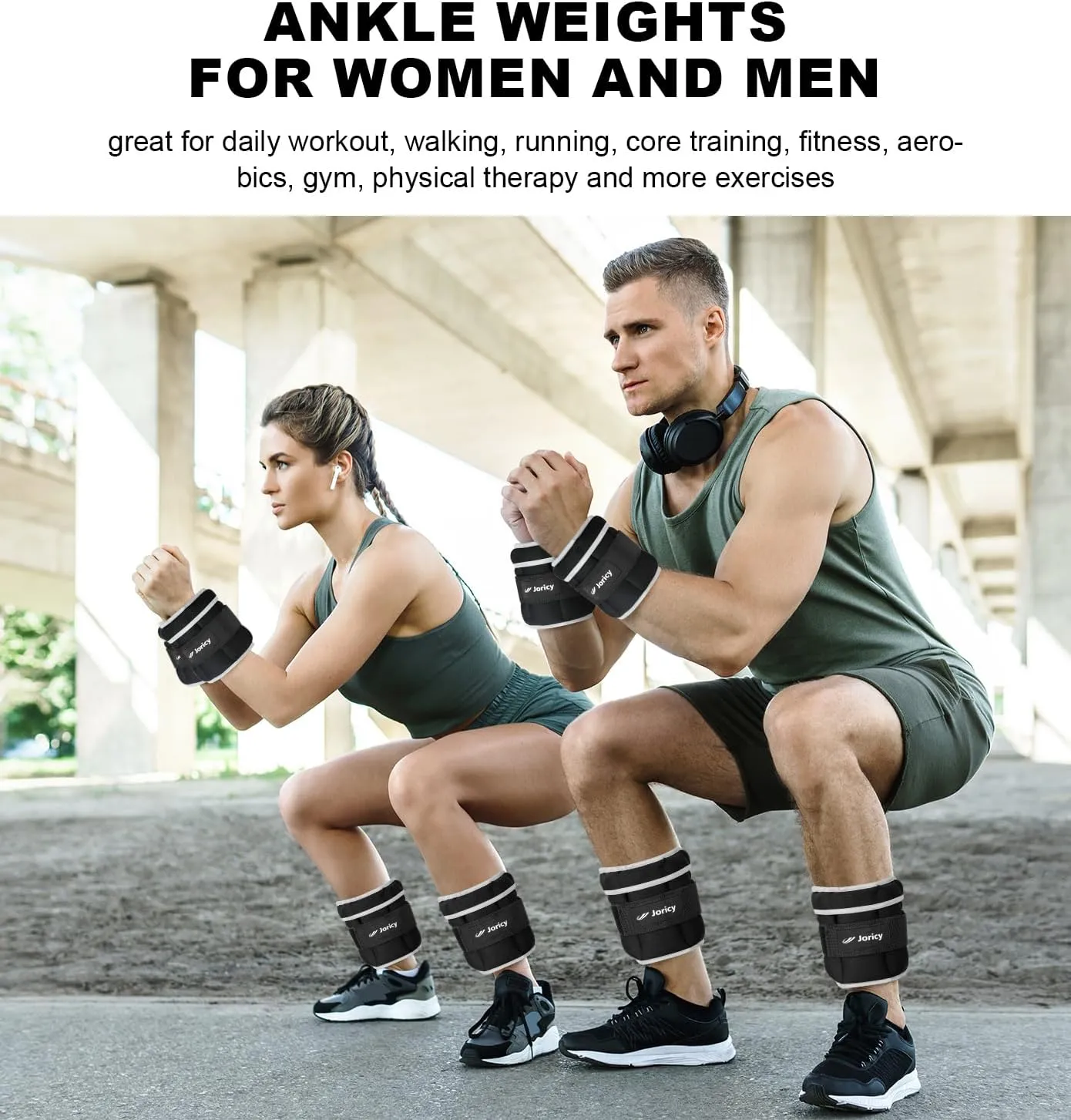 Adjustable Ankle Weights for Women Men 1 Pair 2 4 6 8 10 LBS Leg Weights Hand Arm Wrist Weights with Removable Weight, 1-5 LB Each Ankle Strength Training Weight for Physical Therapy Gym Fitness Walking Running