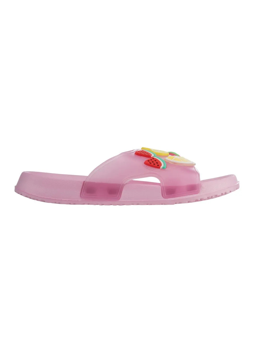 Adorable Fruit Charms with Lemon, Strawberry & Watermelon Accents for Girls- Pink