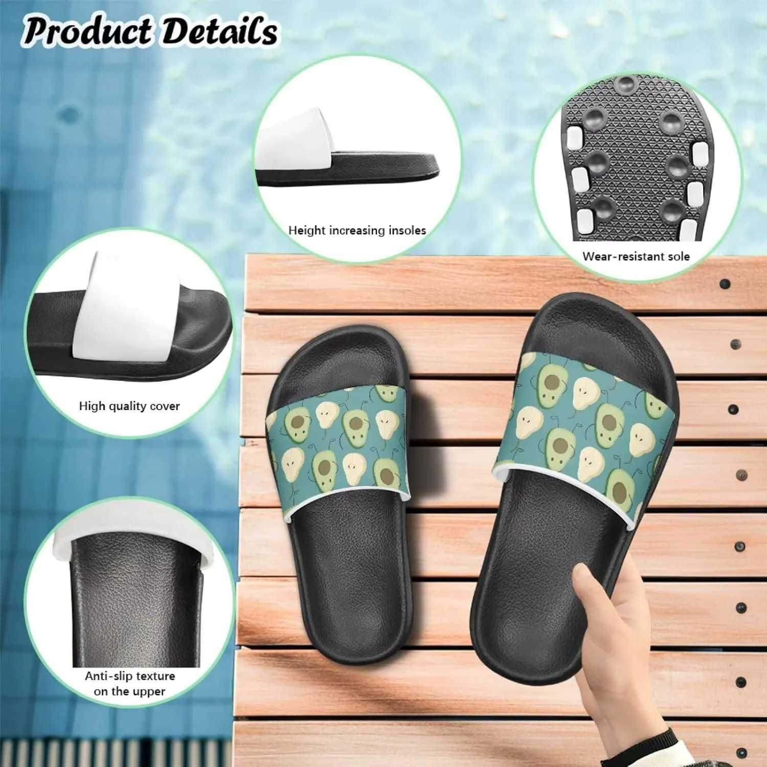 Adorable Slide Sandals for Boys Girls Slide Sandals Cartoon Youth Pool Shower Shoes Suitable for Outdoors