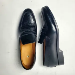 Ahofade Textured Penny Loafers