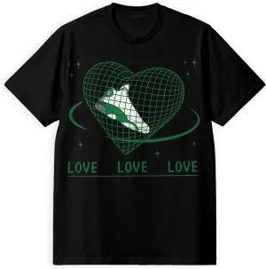 AJ 13 Court of Legends 13s Pine Green Shirt, Sneaker Heart, Shirts Match Sneakers 2D Sneaker T-Shirt Tee