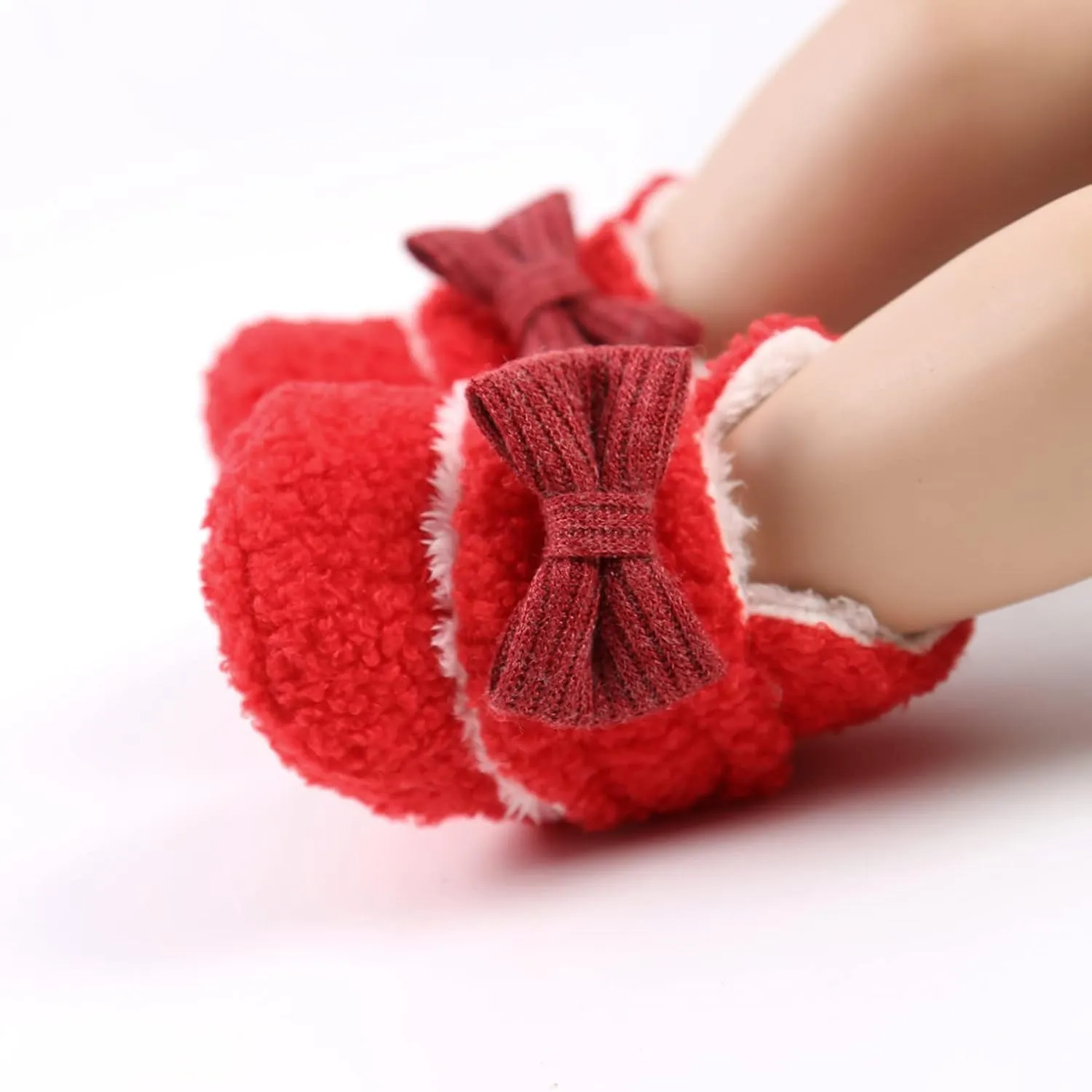 Aj6 Shoes Baby Girls Boys Soft Booties Snow Boot Warm Shoes Infant Toddler Warming Prewalker Footed Romper