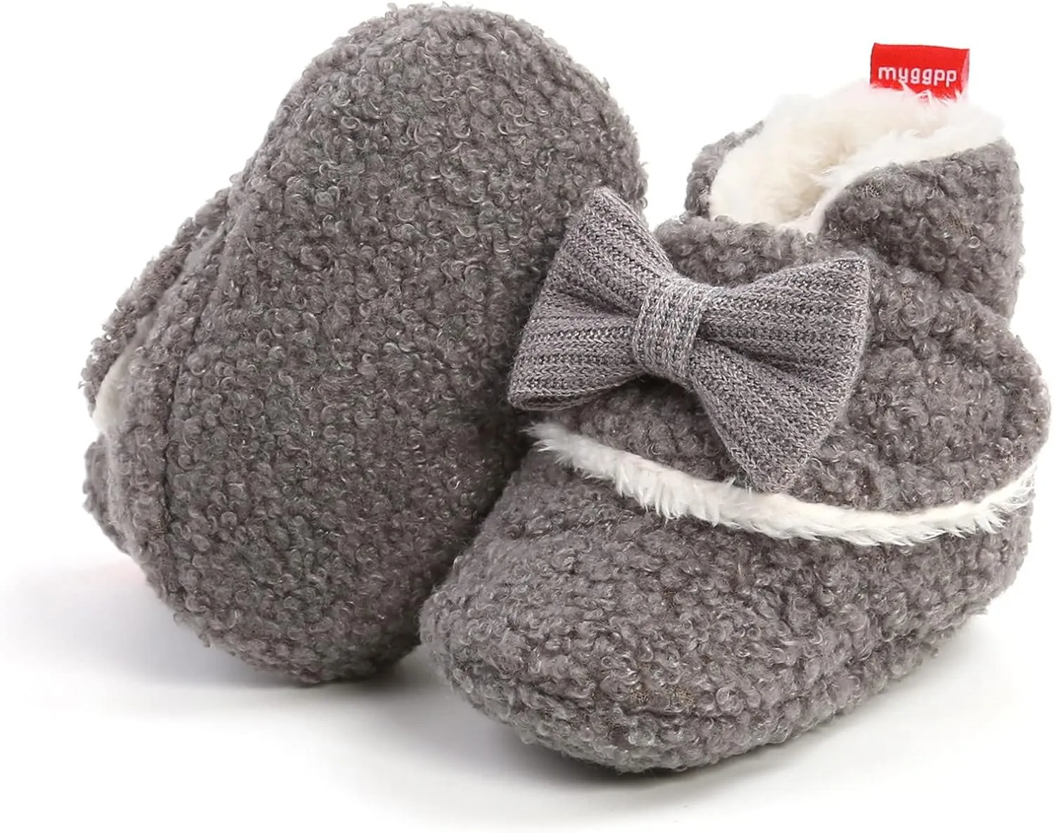 Aj6 Shoes Baby Girls Boys Soft Booties Snow Boot Warm Shoes Infant Toddler Warming Prewalker Footed Romper