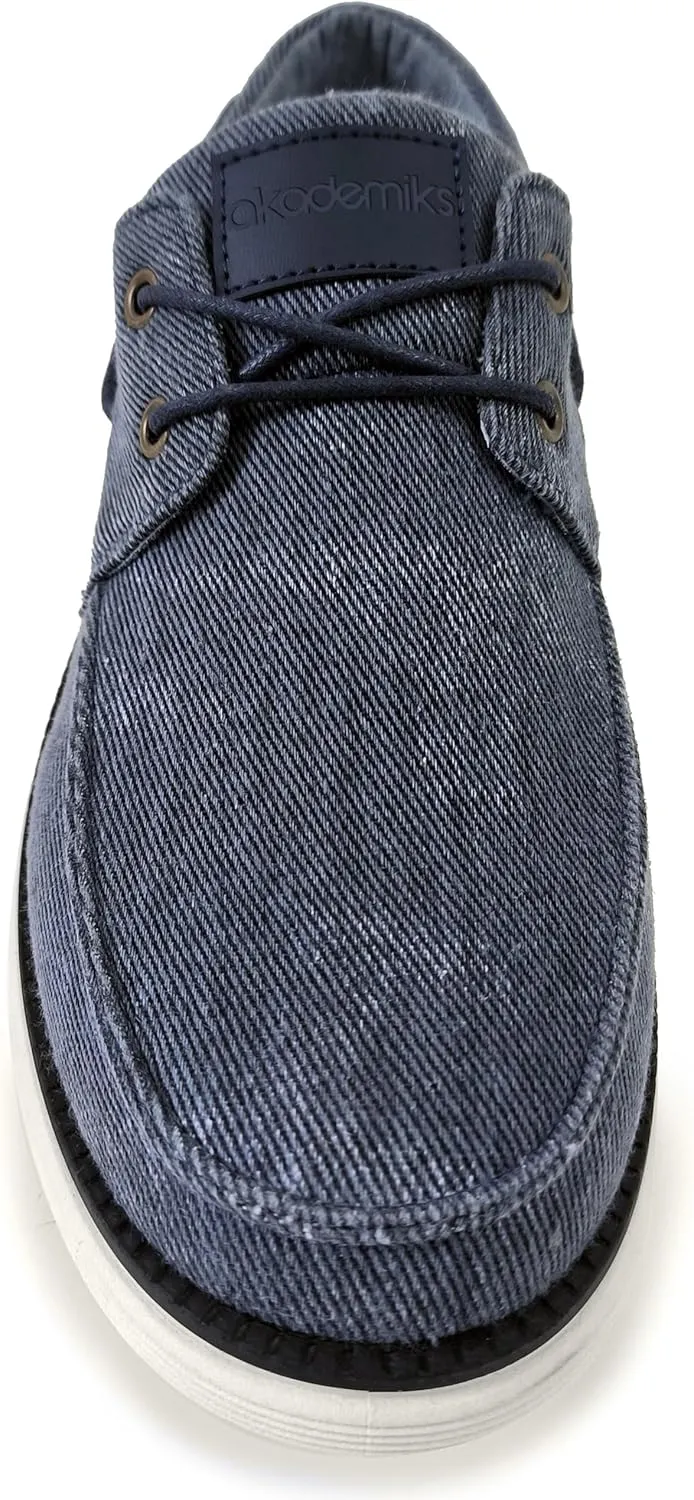 AKADEMIKS Men's Knox Boat Shoe, Casual Slip-On Deck Shoes for Men, Classic Style & Comfortable Fit