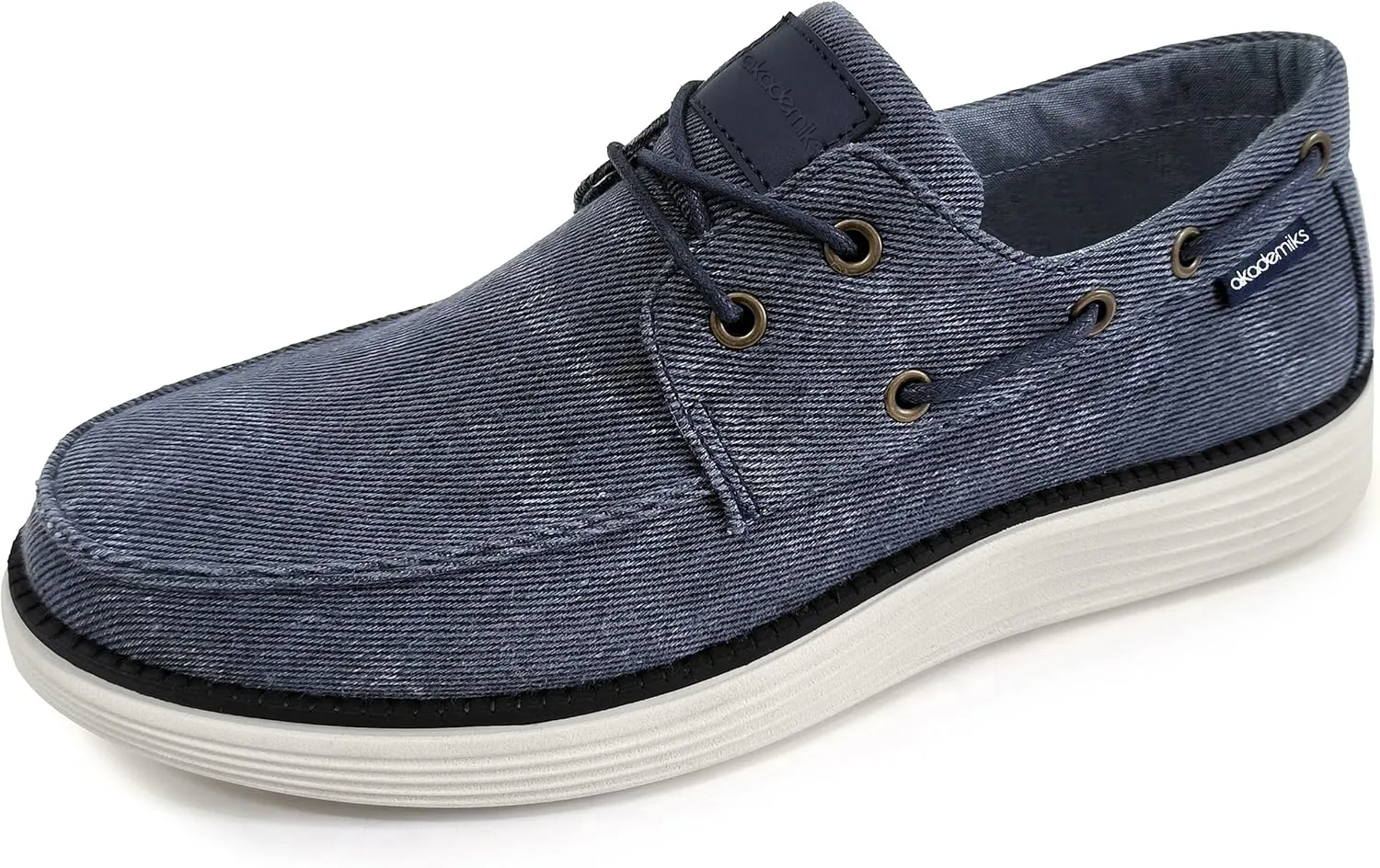 AKADEMIKS Men's Knox Boat Shoe, Casual Slip-On Deck Shoes for Men, Classic Style & Comfortable Fit