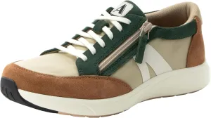 Alegria Women's Eazeer Lightweight Fashion Sneaker with Cork Footbed for Arch Support and Side Zipper for Easy Slip On and Off
