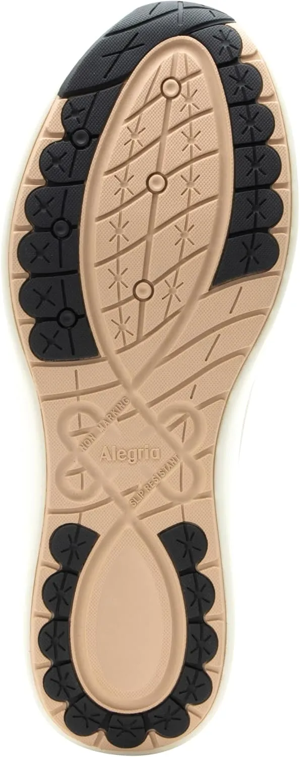 Alegria Women's Eazeer Lightweight Fashion Sneaker with Cork Footbed for Arch Support and Side Zipper for Easy Slip On and Off