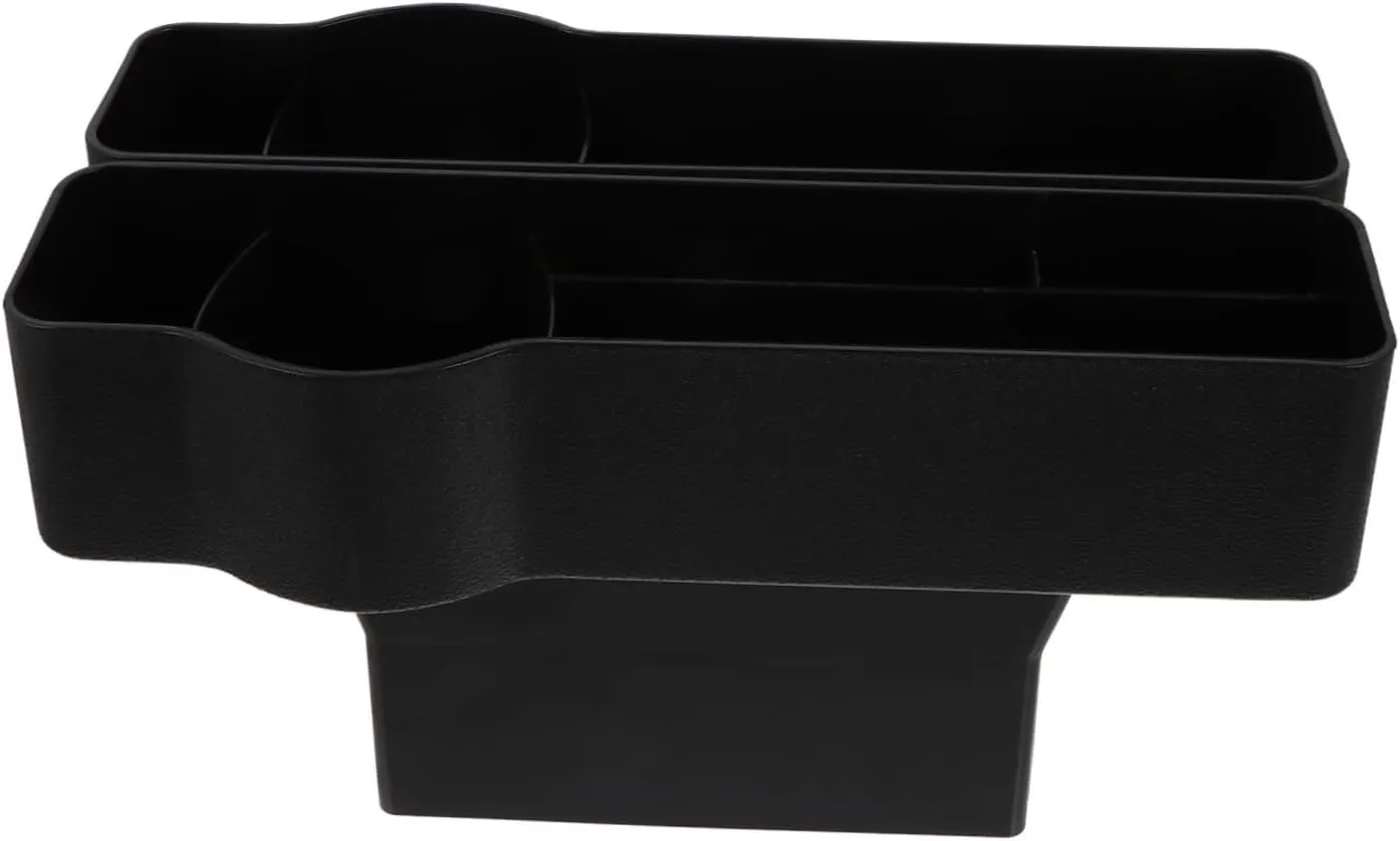 Alipis 2pcs Car Seat Gap Storage Box Durable Practical Organizer for Mobile Phones Cups More Easy Installation Fits Vehicles