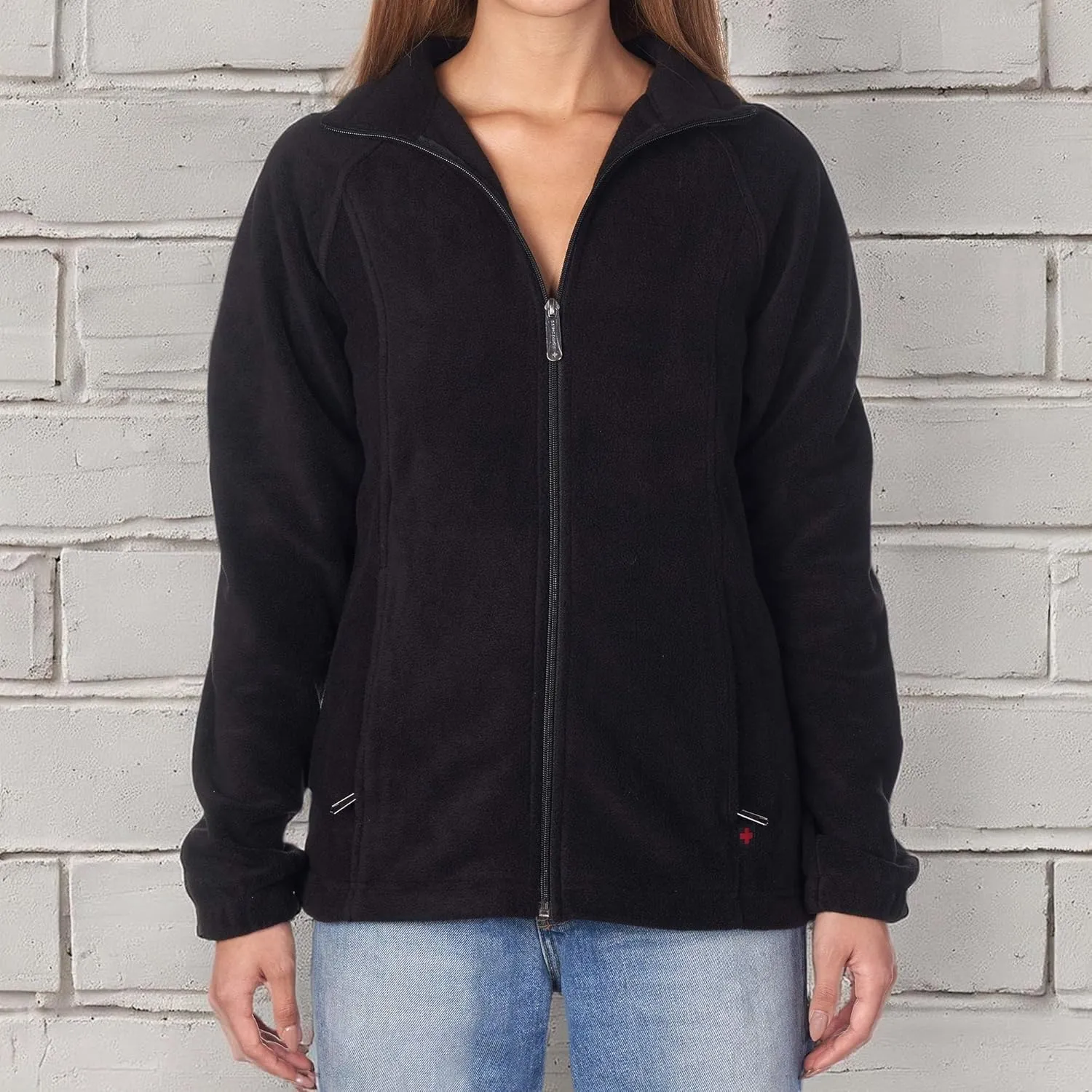 Alpine Swiss Jane Womens Full Zip Soft Polar Fleece Jacket