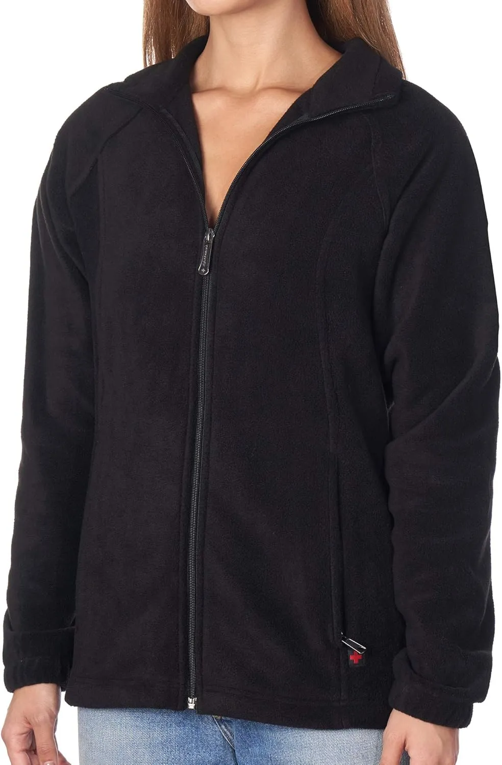 Alpine Swiss Jane Womens Full Zip Soft Polar Fleece Jacket