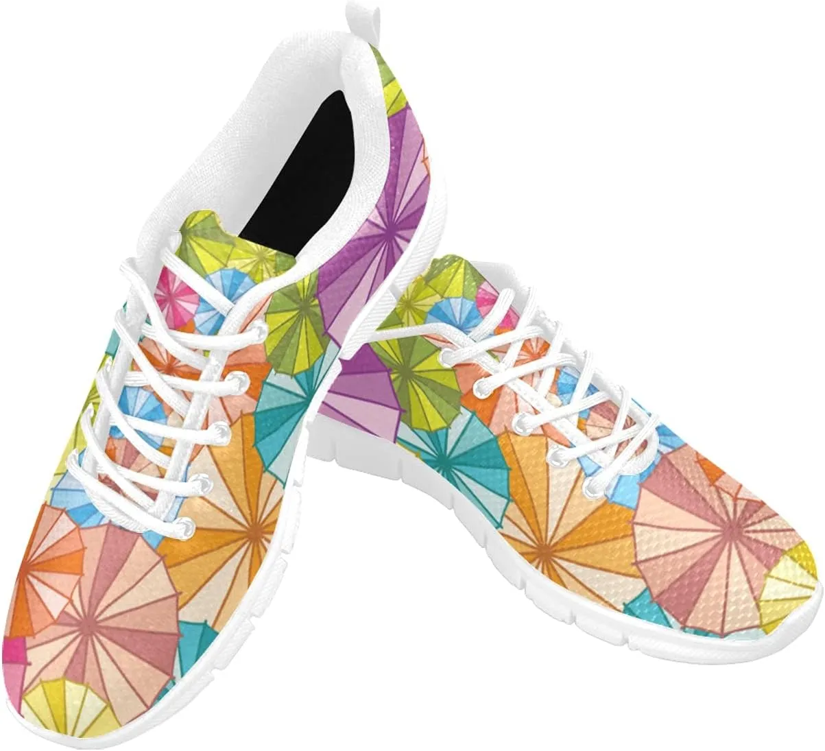 ANANGTEE Iridescent Tie-Dye Womens Sneakers Fashion Casual Comfortable Lightweight Breathable Arch Support Slip On Non-Slip Tennis Shoes Walking Shoes US13