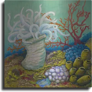 'Anemone Ballet' by Tim Marsh, Metal Wall Art, 36"x36"