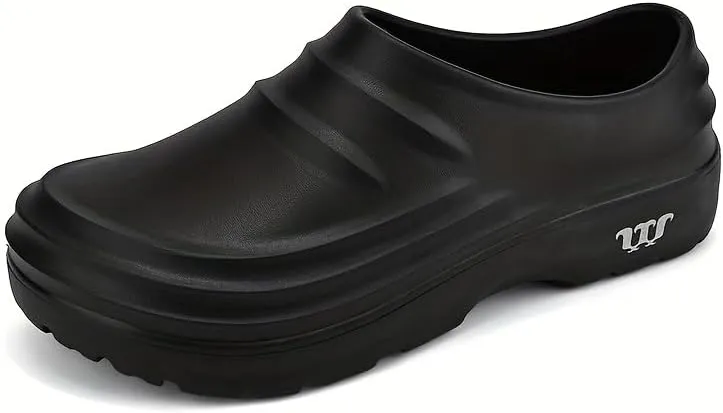 Anti-Slip and Waterproof Kitchen Shoes for Men and Women - Comfortable and Easy-to-wear Work Shoes, Slip-on Beach Shoes