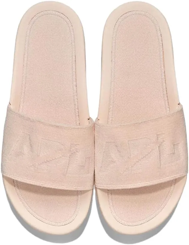 APL: Athletic Propulsion Labs Women's Techloom Velvet Slide, Creme, 8