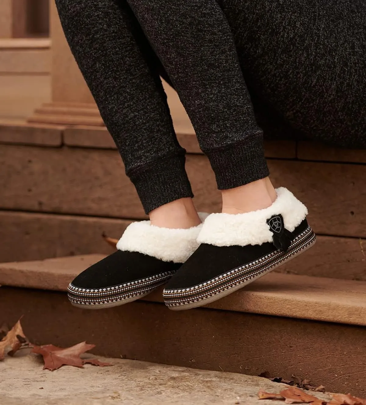 ARIAT Women's Warm Indoor & Outdoor Rubber Outsole Slip-on Melody Slippers
