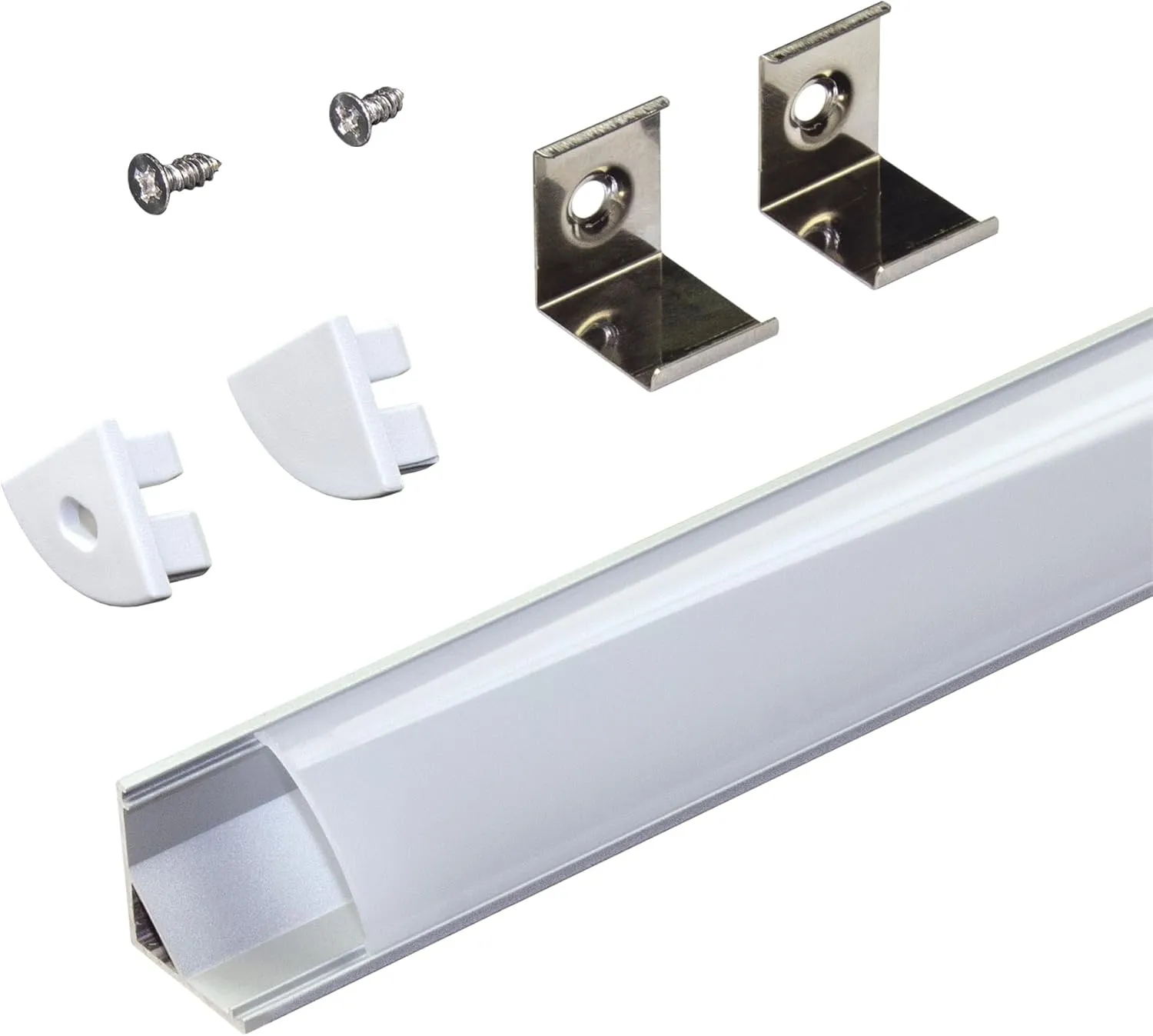 Armacost Lighting 960051 Channel Mount with Diffuser, Aluminum - Corner